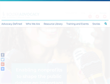 Tablet Screenshot of bolderadvocacy.org